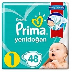 پوشک نوزاد بسته 48 عددی سایز یک برند Pampers prima